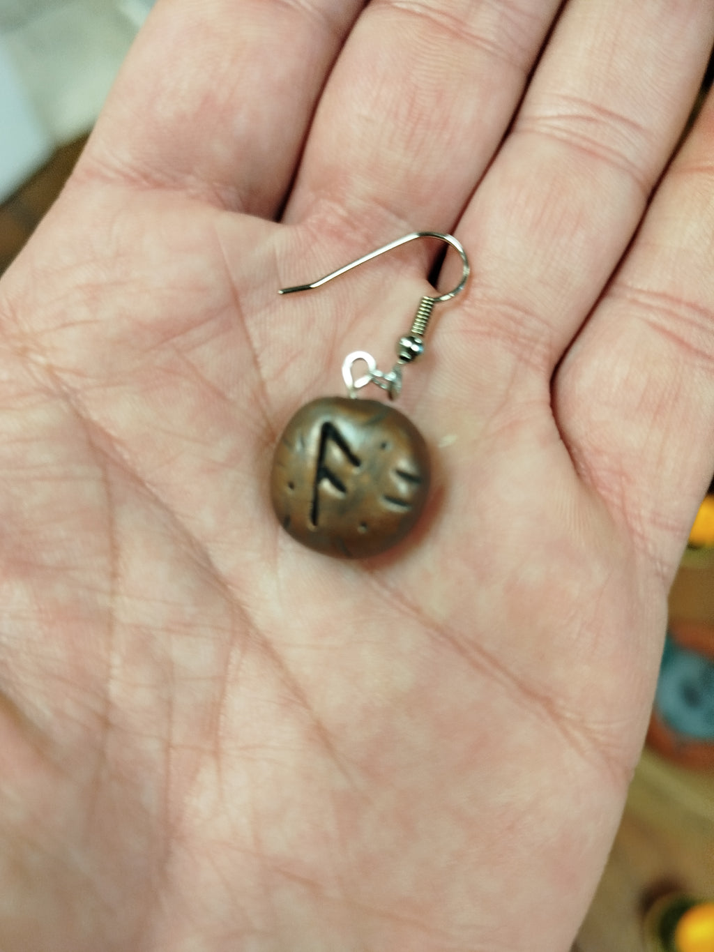 Boucle d'oreilles runiques