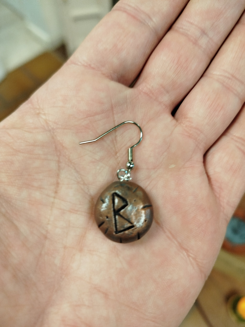 Boucle d'oreilles runiques