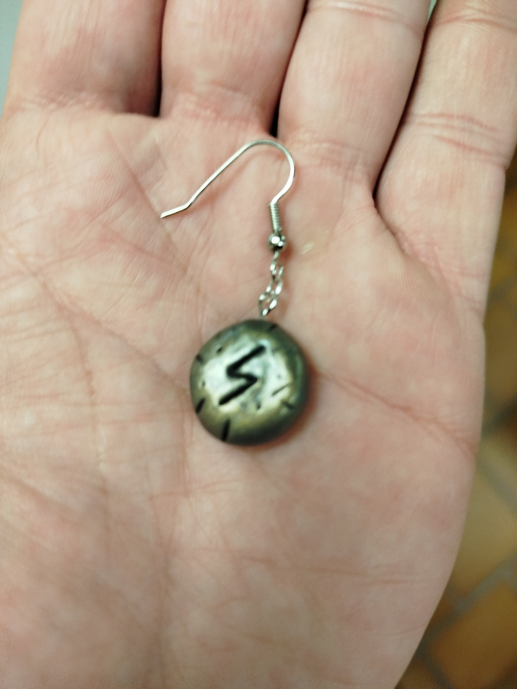 Boucle d'oreilles runiques