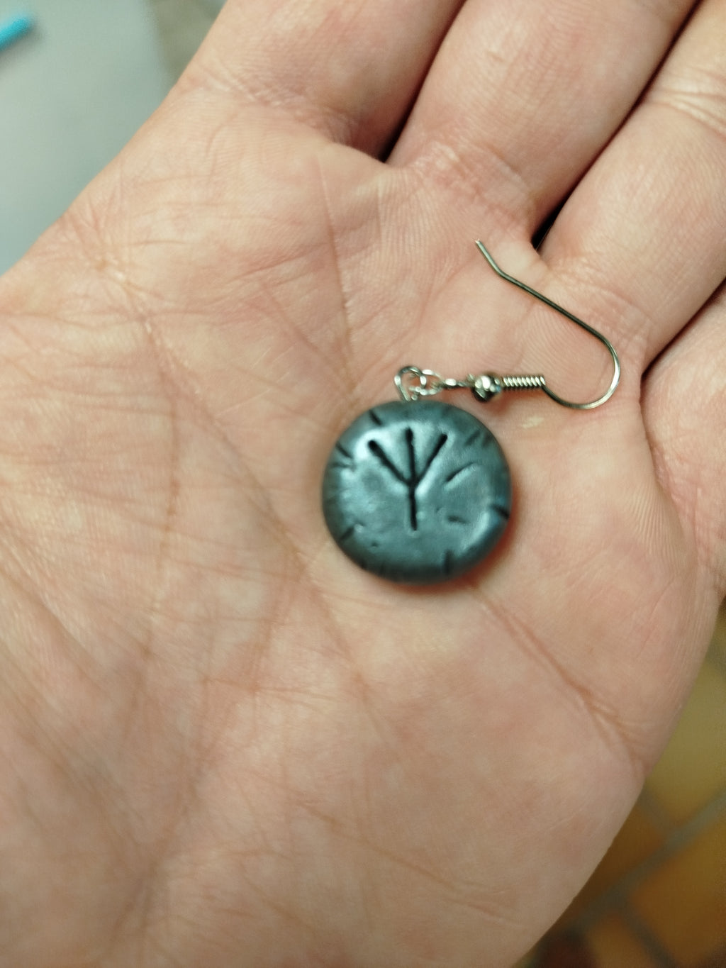 Boucle d'oreilles runiques